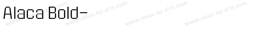 Alaca Bold字体转换